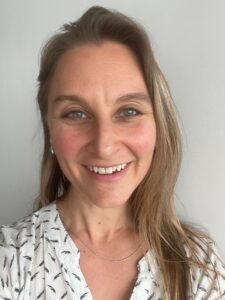 Foto van onze gespreksleider Amy