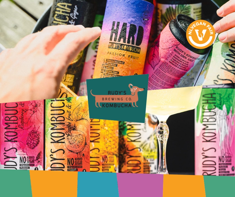 Verschillende smaken van Rudy's Kombucha