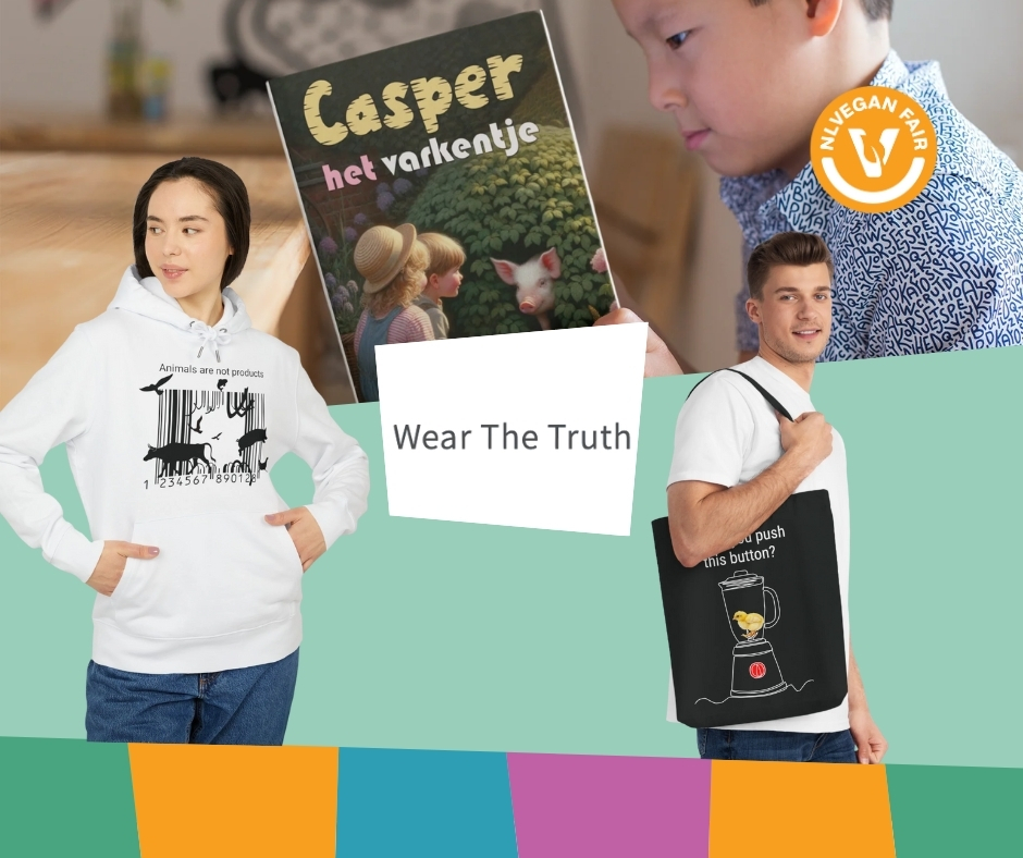 een tas, een sweater en een boek van Wear The Truth