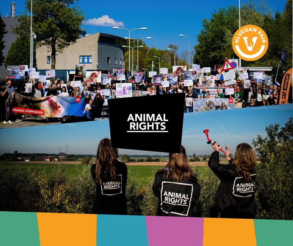 Een demonstratie van Animal Rights